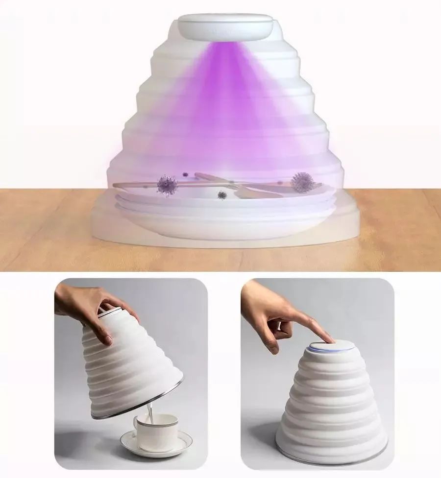 「设计解读」这款可折叠的便携消毒罩，究竟有多神奇？